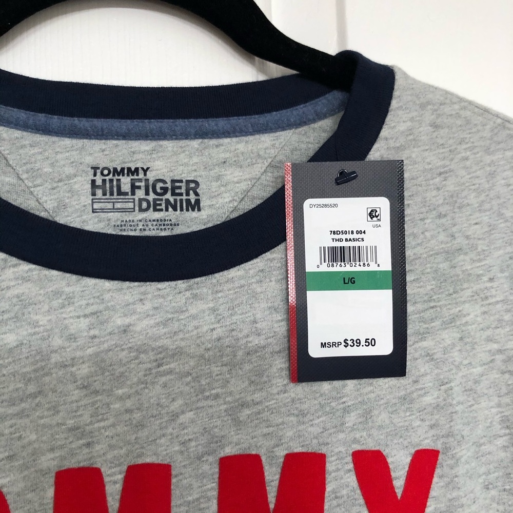 NWT Tommy Hilfiger Denim Short Sleeve Shirt Size Large - Picture 3 of 5